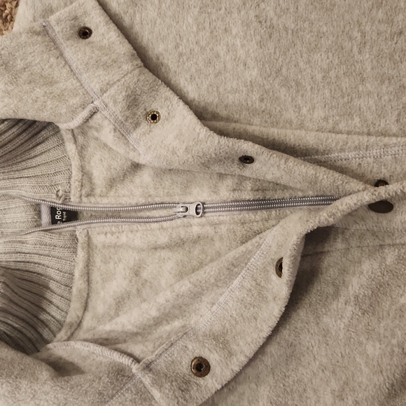 Women's Stephanie Rogers Fleece Layered Look Jacket Size L Color Gray - Picture 4 of 8